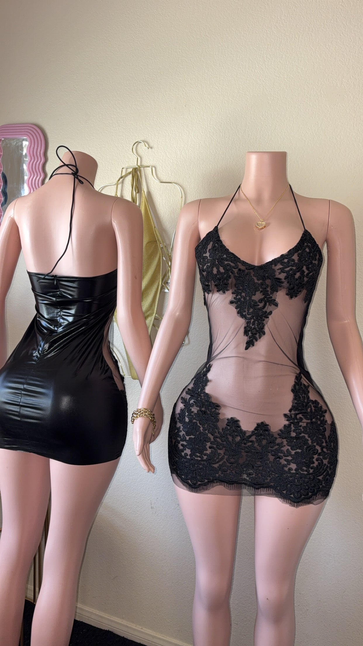 Meet the Midnight Mirage Lace Dress 🖤